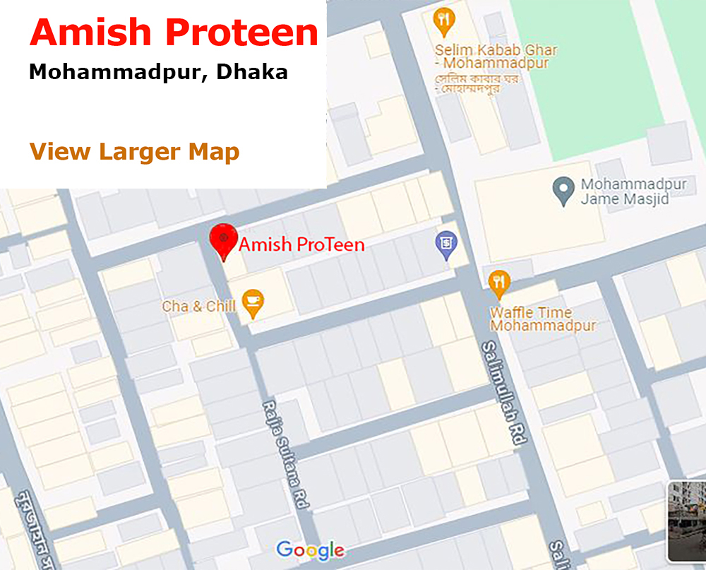 Map of Amish Proteen Restaurant Mohammadpur Branch